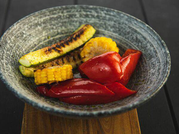 Лосось и кофе - Овощи гриль