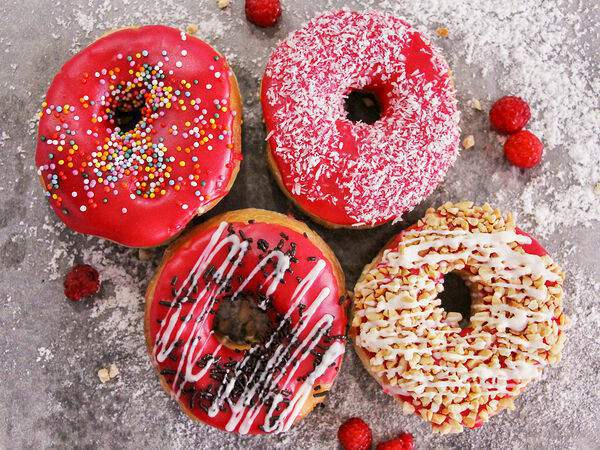 Джем – пончики от Глеба - Пончик с клубникой