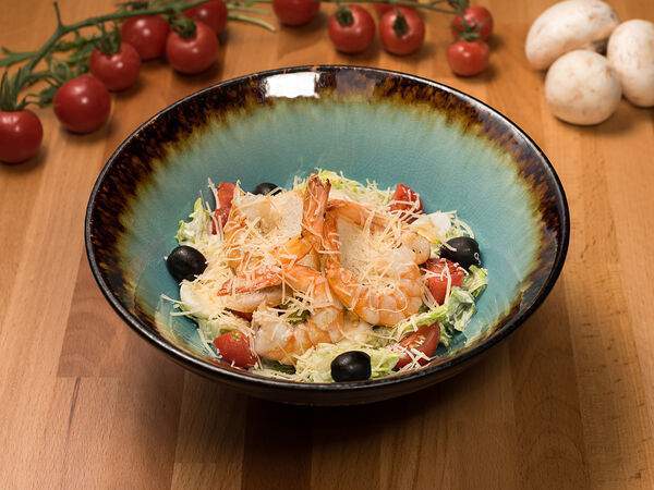 Delimeal Food Factory - Салат Цезарь с креветкой