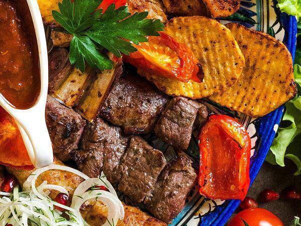 Чайхана Обишир - Шашлык из баранины