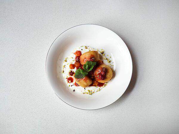 Espressium - Печёные сырники с ягодами