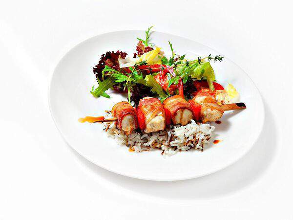 Траттория пицца - Куриное филе в беконе