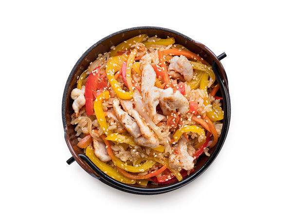 Hot Pizza - Рис с курицей