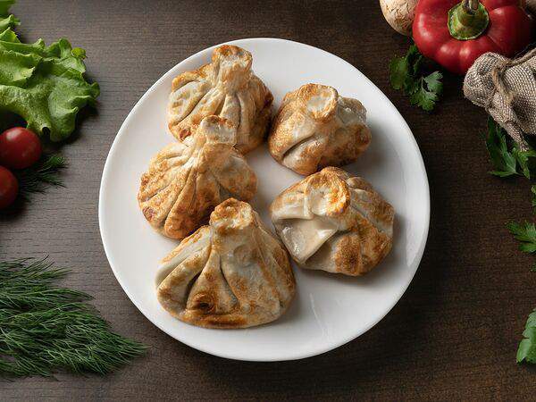 Хинкалыч - Жареные хинкали со свининой и говядиной