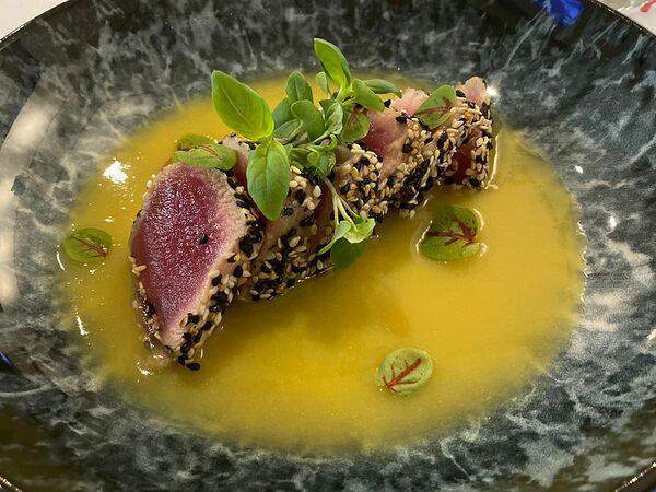 Рыбы бы - Татаки из тунца с японским понзу