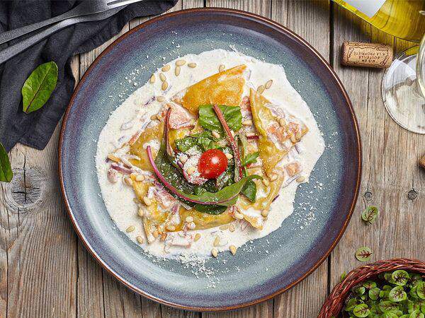 Liman - Равиоли с форелью и шпинатом