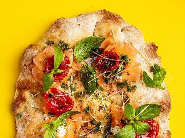 Гугенот пицца - Рикотта Семга