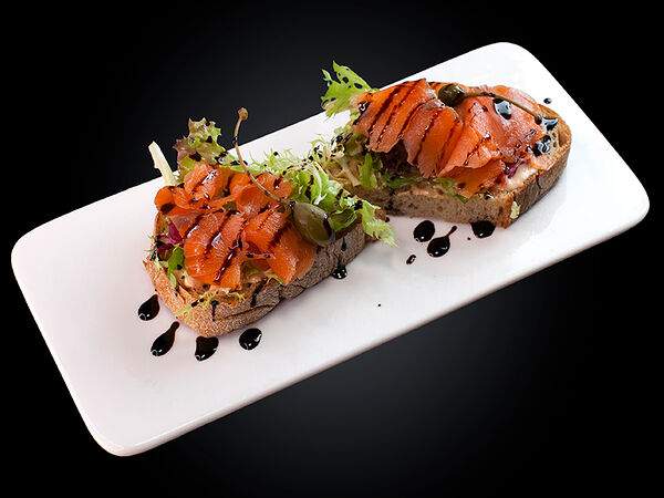 #proсчастье - Брускетта с лососем