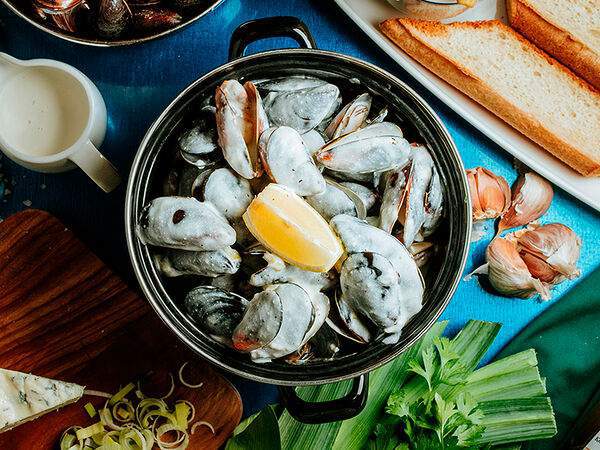 Белград Кафана - Мидии в сливочном соусе