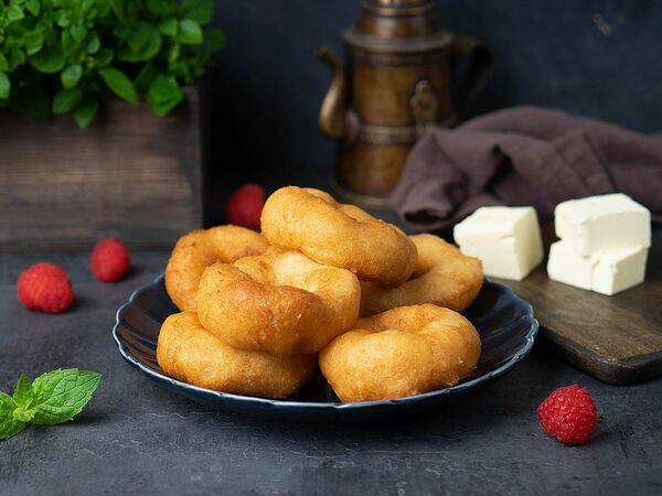 Пончики! Выпекаем на месте - Стандартная порция пончиков без пудры