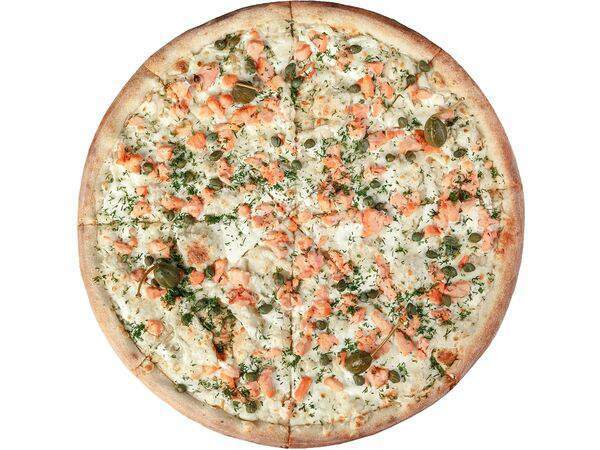 Добропицца - С копченым лососем и сливочным сыром