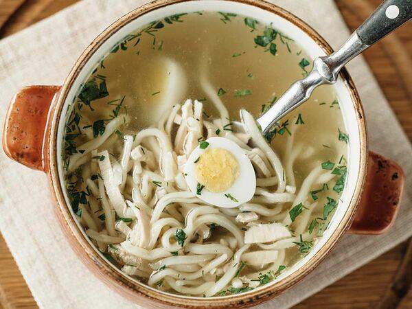 Grillage - Суп из цыпленка с яйцом