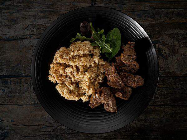 Kinza House - Булгур с говяжьей печенью