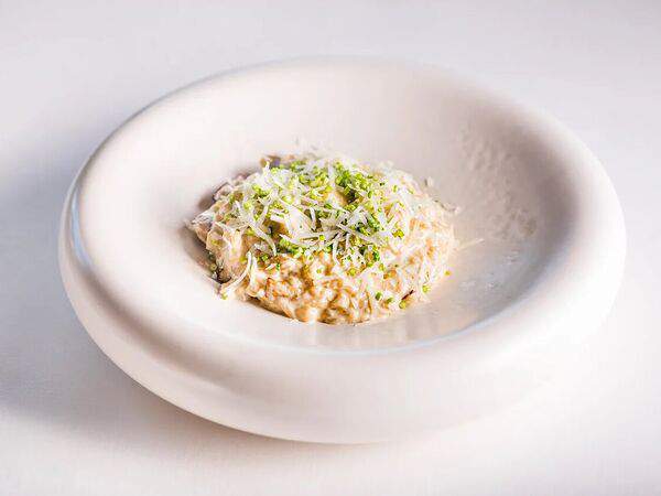 Red wall - Ризотто с белыми грибами и козьим сыром