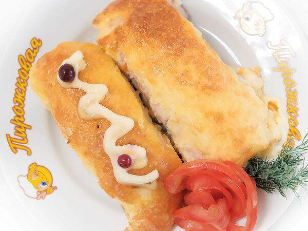 Пирожковая - Рулет мясной с ветчиной и сыром