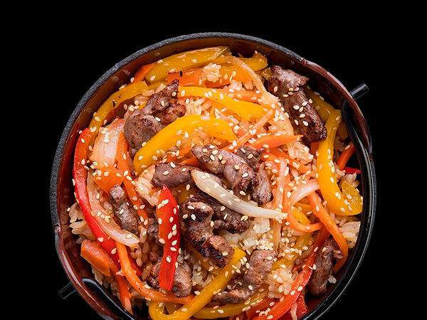 Ого!Суши. Халяль - Тяхан с говядиной