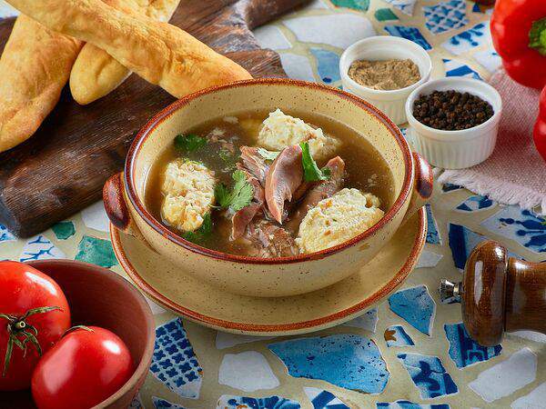 Квеври - Утиный суп с творожными клецками