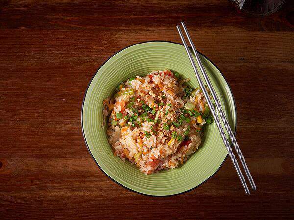 Дыхание вока - Рис с овощами и орешками