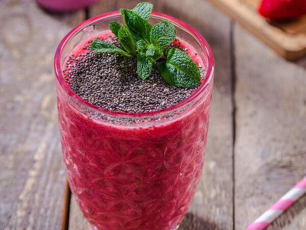 Урюк - Смузи ягодный чиа