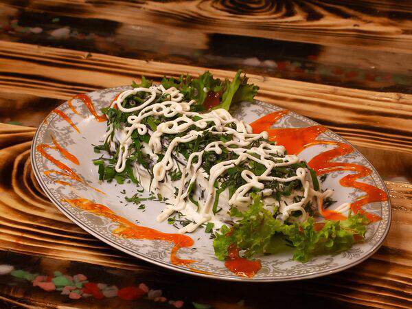 Хочу хачапури - Баклажан с чесночным соусом