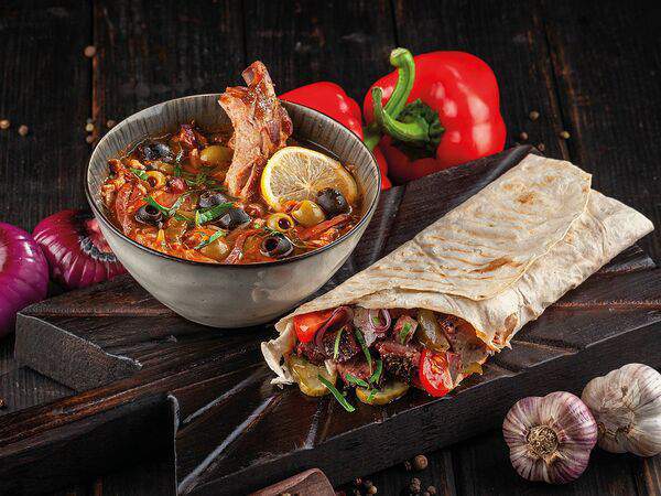 Братья Мясницкие - Комбо из мясной солянки и техасской шавермы с брискетом