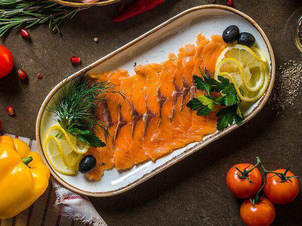 Чайхана Обишир - Семга малосольная по-восточному