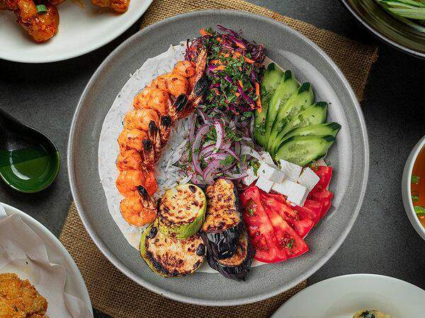 Paradise Sauna Cafe - Шашлык из креветок