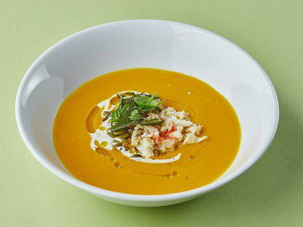 Osteria Mario - Тыквенный крем-суп с крабом