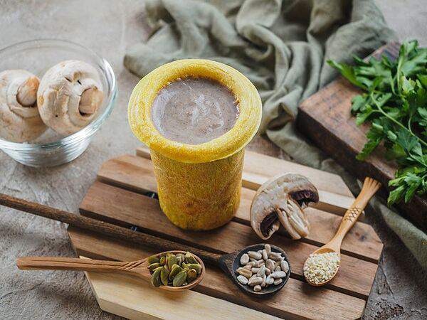 Супстанция - Грибной крем-суп в съедобном стакане