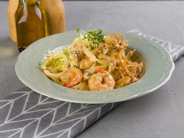 Песто Тесто - Живая паста с морепродуктами