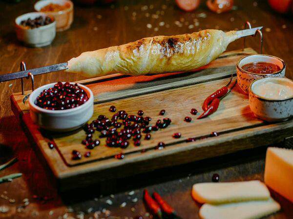 Тандырмания - Хачапури на вертеле с красной фасолью