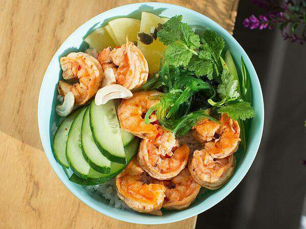 Pokebowl - Поке с креветками