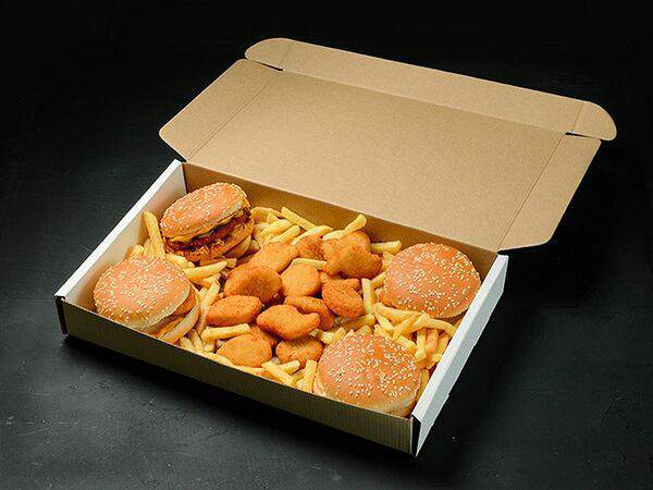 Курочка Рядом - Френдс Бокс с чикенбургером и наггетсами