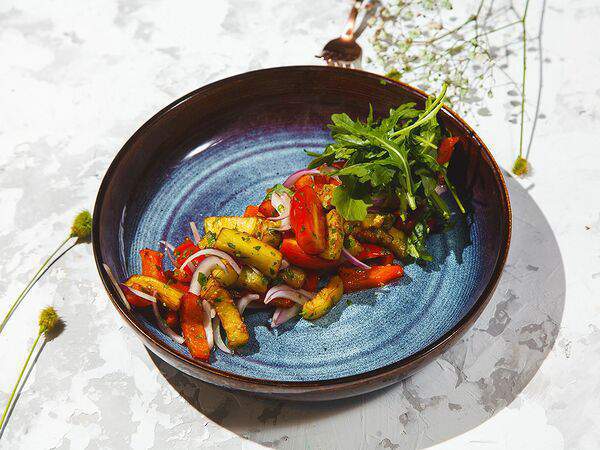 Легенды юга - Салат с жареными баклажанами