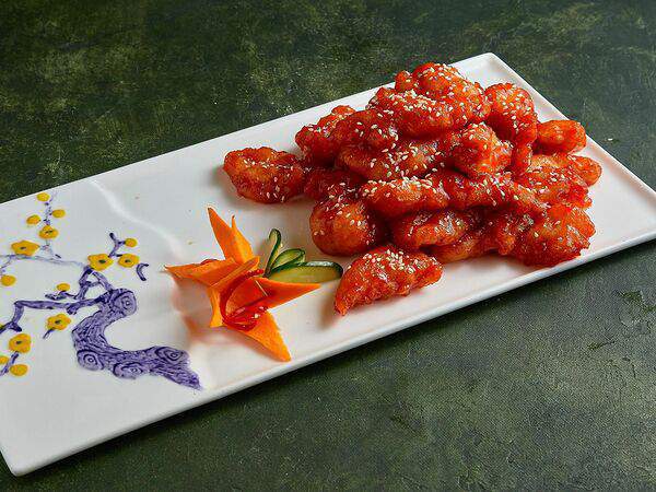 Кафе Али - Хрустящая говядина в кисло-сладком соусе