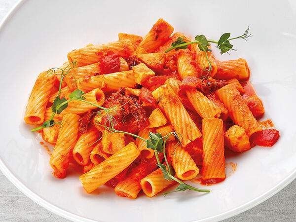 Эй, Джованни! - Тортильони с куриной грудкой и запеченным перцем