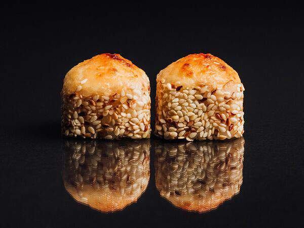 Fish & rice - Запеченный ролл со снежным крабом