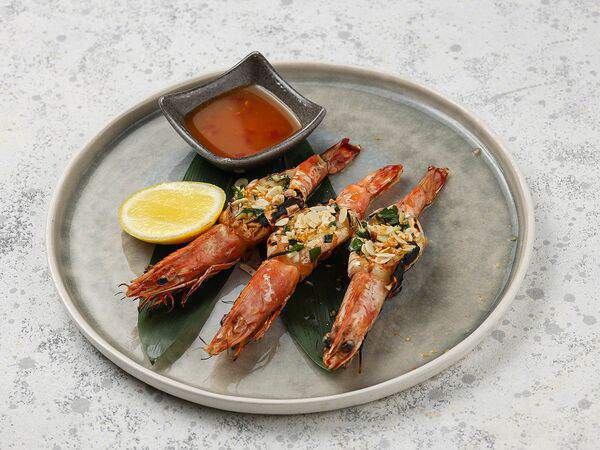 Васаби - Креветки гриль