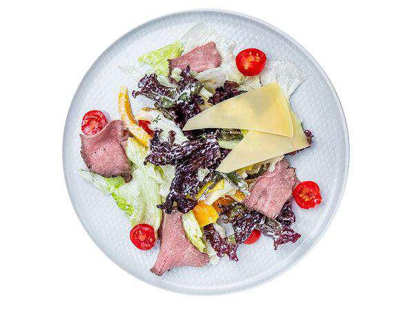 Мандарин - Микс-салат с ростбифом