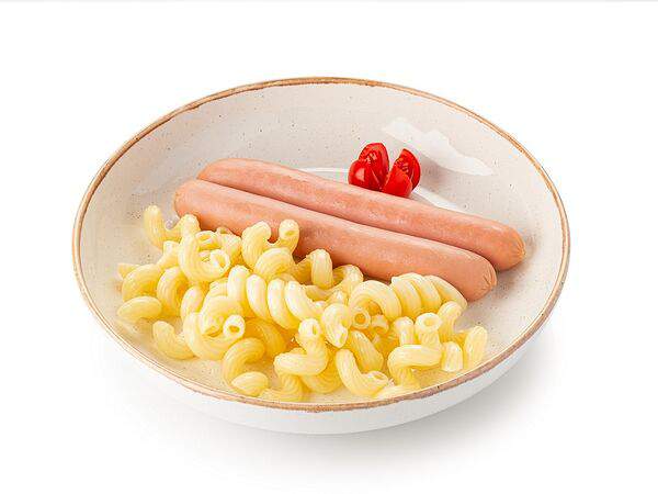 Шоколадница - Макароны с отварными сосисками