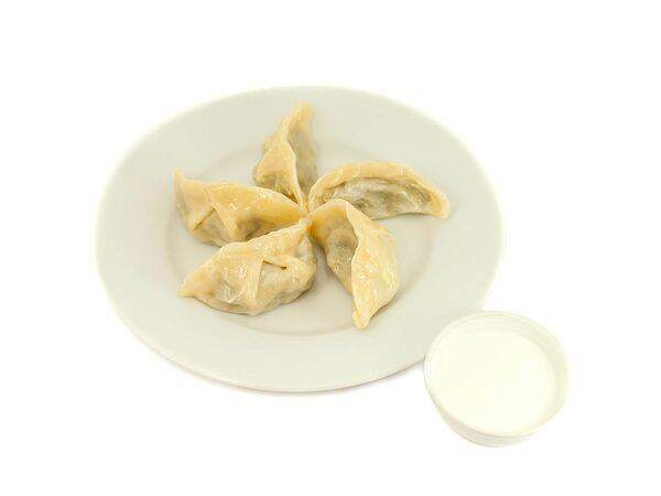 People's food - Вареники с картофелем и грибами со сметаной