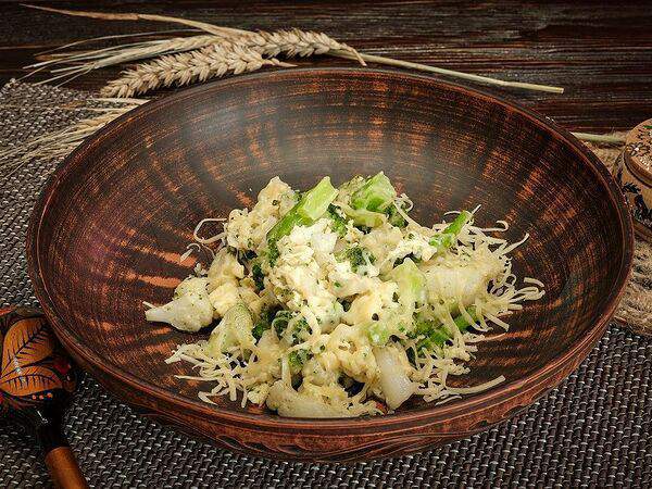 Батька блин - Брокколи и цветная капуста с яйцом и сыром