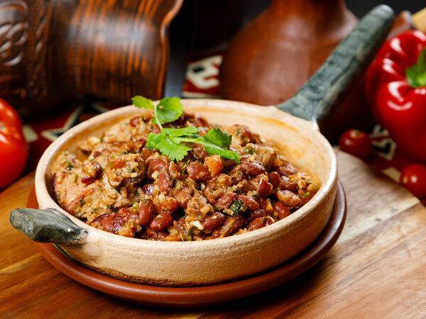 Мангал & гриль - Телятина по грузински с лобио