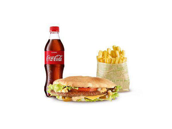 Hesburger - Большое комбо с Кебаб-бургером