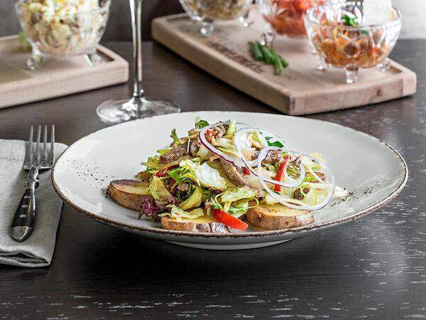 #МамаДома - Салат теплый с говядиной