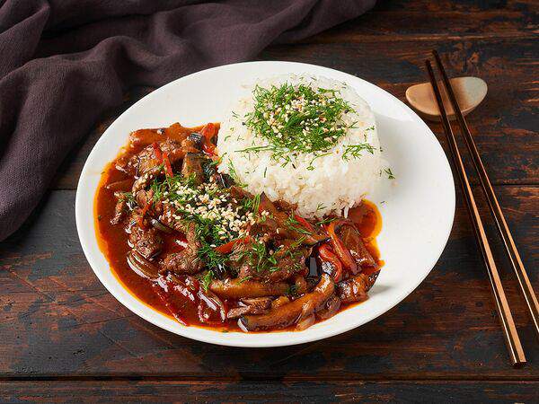 Loft cafe - Рис с говядиной и овощами