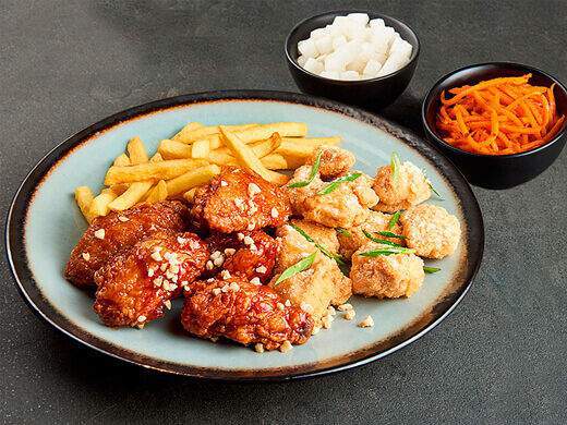 Kannam Chicken - Комбо для одного Большой Крылья и филе