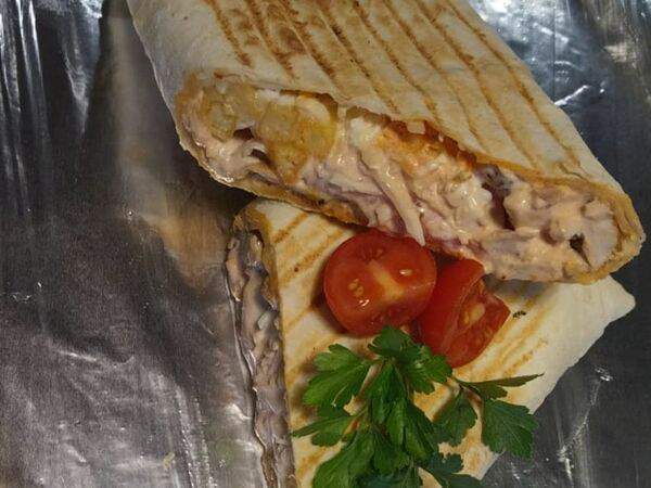 Мясо на углях - Гирос со свининой мини в лаваше