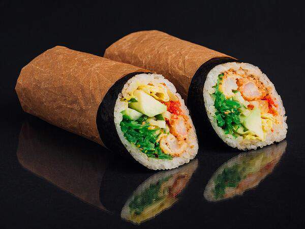 Fish & rice - Хэнд ролл с тигровой креветкой
