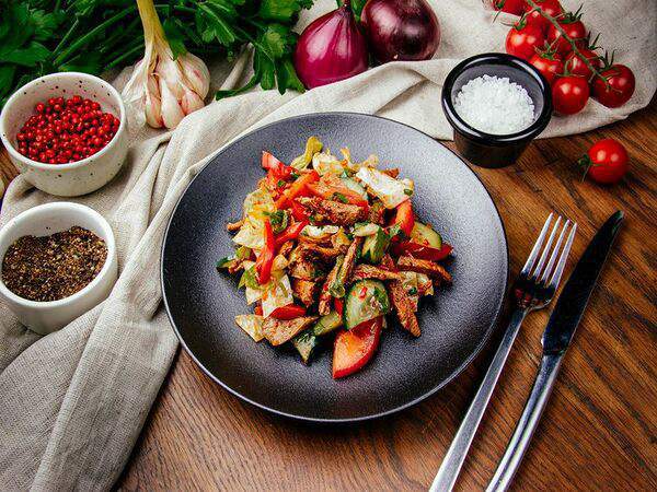 Shashlik-Mashlik - Теплый салат с телятиной